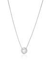 Gargantilha Pingente Filho Ponto de Luz Cristal Ródio Branco - 45 cm