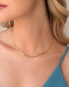 Choker Piastrine Banhado a Ouro 18K