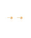 Brinco Bola Lisa 6 mm Banhado a Ouro 18K