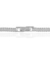 Gargantilha Baguetes Cristal Ródio Branco - 45 cm