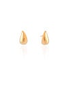 Brinco Gota Lisa 1.5 cm Banhado a Ouro 18K