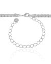 Choker Malha Egípcia 4 mm Ródio Branco