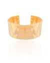 Bracelete Martelado 2.3 cm Banhado a Ouro 18K