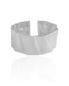 Bracelete Martelado 2.3 cm Ródio Branco
