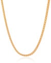 Choker Trançada 4 mm Banhado a Ouro 18K
