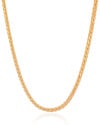 Choker Trançada 4 mm Banhado a Ouro 18K