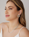 Choker Trançada 4 mm Ródio Branco