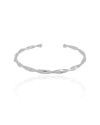 Bracelete Torcido Ródio Branco