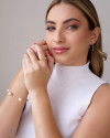 Anel Quadrado Liso Tamanho 15 Banhado a Ouro 18K