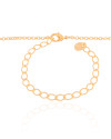 Choker Elos Pontos de Luz Cristal Pérolas Coração Banhado a Ouro 18K