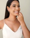 Gargantilha Veneziana Ponto de Luz 7 mm Ródio Branco