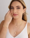 Gargantilha Dupla Veneziana Pérolas Banhado a Ouro 18K