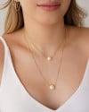 Gargantilha Dupla Veneziana Pérolas Banhado a Ouro 18K