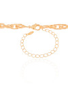 Choker Elos Entrelaçados 6 mm Banhado a Ouro 18K