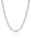 Choker Elos Entrelaçados 6 mm Ródio Branco
