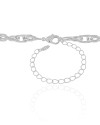 Choker Elos Entrelaçados 6 mm Ródio Branco