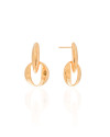 Brinco Geométrico Redondo 2.9 cm Banhado a Ouro 18K