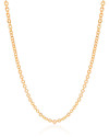 Gargantilha Elos Bailarina 3 mm Banhado a Ouro 18K - 45 cm