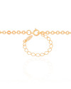 Gargantilha Elos Bailarina 3 mm Banhado a Ouro 18K - 45 cm