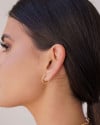 Brinco Argola Texturizada 1.5 cm Banhado a Ouro 18K