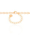 Gargantilha Longa Trevos Riscados Banhado a Ouro 18K - 80 cm