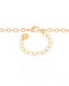 Gargantilha Longa Trevos Riscados Banhado a Ouro 18K - 80 cm