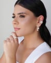 Anel Carré Ponto de Luz Cristal Tamanho 23 Banhado a Ouro 18K