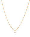 Gargantilha Veneziana Ponto de Luz Cristal 5 mm Banhado a Ouro 18K - 40 cm