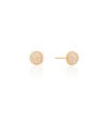 Brinco Meia Bola Cravejada Cristal 9 mm Banhado a Ouro 18K