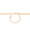 Gargantilha Snake 3 mm Banhado a Ouro 18K - 40 cm