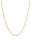 Gargantilha Malha Fita 3 mm Banhado a Ouro 18K - 40 cm