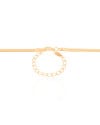 Gargantilha Malha Fita 3 mm Banhado a Ouro 18K - 40 cm