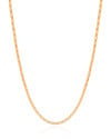 Gargantilha Oca 2 mm Banhado a Ouro 18K - 45 cm