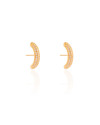 Ear Hook Cravejado 1.9 cm Cristal Banhado a Ouro 18K