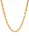 Gargantilha Malha Cobra 6 mm Banhado a Ouro 18K - 40 cm