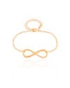 Pulseira Elos Infinito Banhado a Ouro 18K