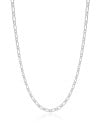 Gargantilha Elos 3 mm Ródio Branco - 40 cm