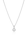 Gargantilha Veneziana Redondo Cravejado Cristal Ródio Branco - 45 cm