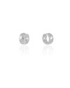 Brinco Argola Orgânica 1.2 cm Ródio Branco