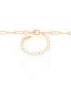 Gargantilha Elos Ovais 3 mm Banhado a Ouro 18K - 45 cm
