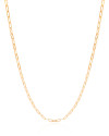 Gargantilha Elos Ovais 3 mm Banhado a Ouro 18K - 45 cm