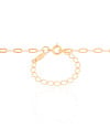 Gargantilha Elos Ovais 3 mm Banhado a Ouro 18K - 45 cm