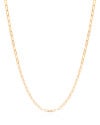 Gargantilha Elos Ovais 3 mm Banhado a Ouro 18K - 45 cm
