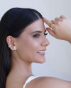 Anel Reto Filetes Tamanho 18 Banhado a Ouro 18K