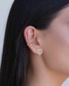 Piercing Filetes Liso e Torcido Banhado a Ouro 18K