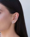 Piercing Filetes Liso e Torcido Ródio Branco