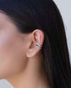 Piercing Filetes Liso e Torcido Ródio Branco