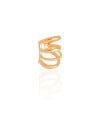 Piercing Filetes Lisos e Torcido Banhado a Ouro 18K