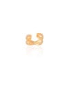 Piercing em X Detalhado Banhado a Ouro 18K