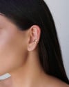 Piercing Vazado Liso Banhado a Ouro 18K